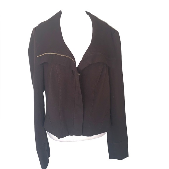 Carlisle Size 8 Brown Zip Front Tech Jacket - Picture 1 of 7